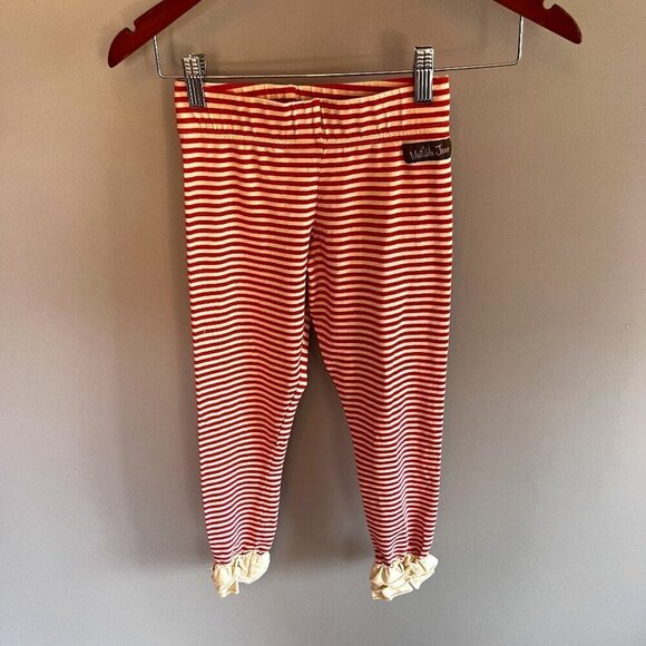Matilda Jane Leggings Pants Stripped Girls Size 10 - Picture 1 of 8